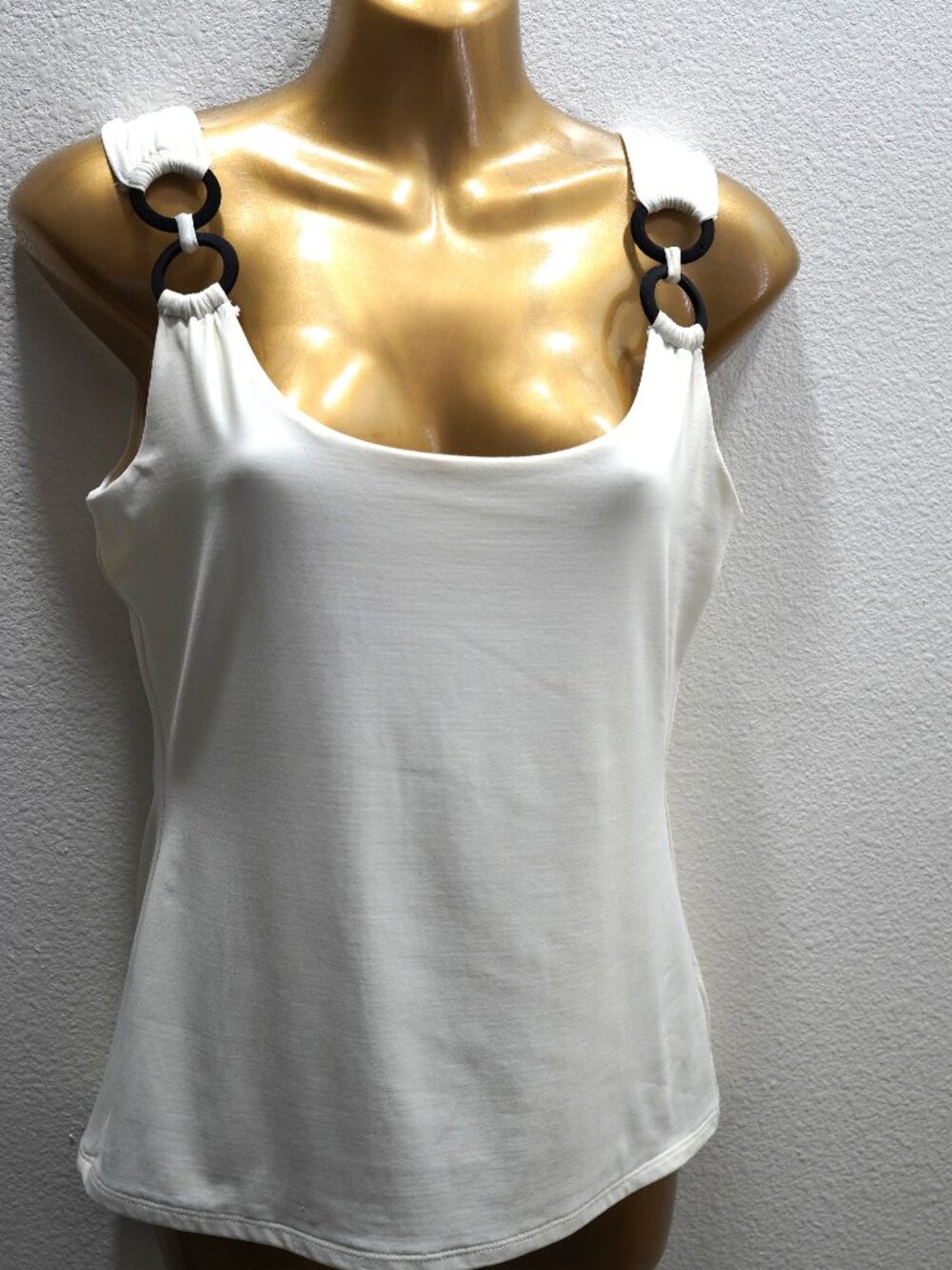 White House Black Market Cream Tank Top size S  NWT